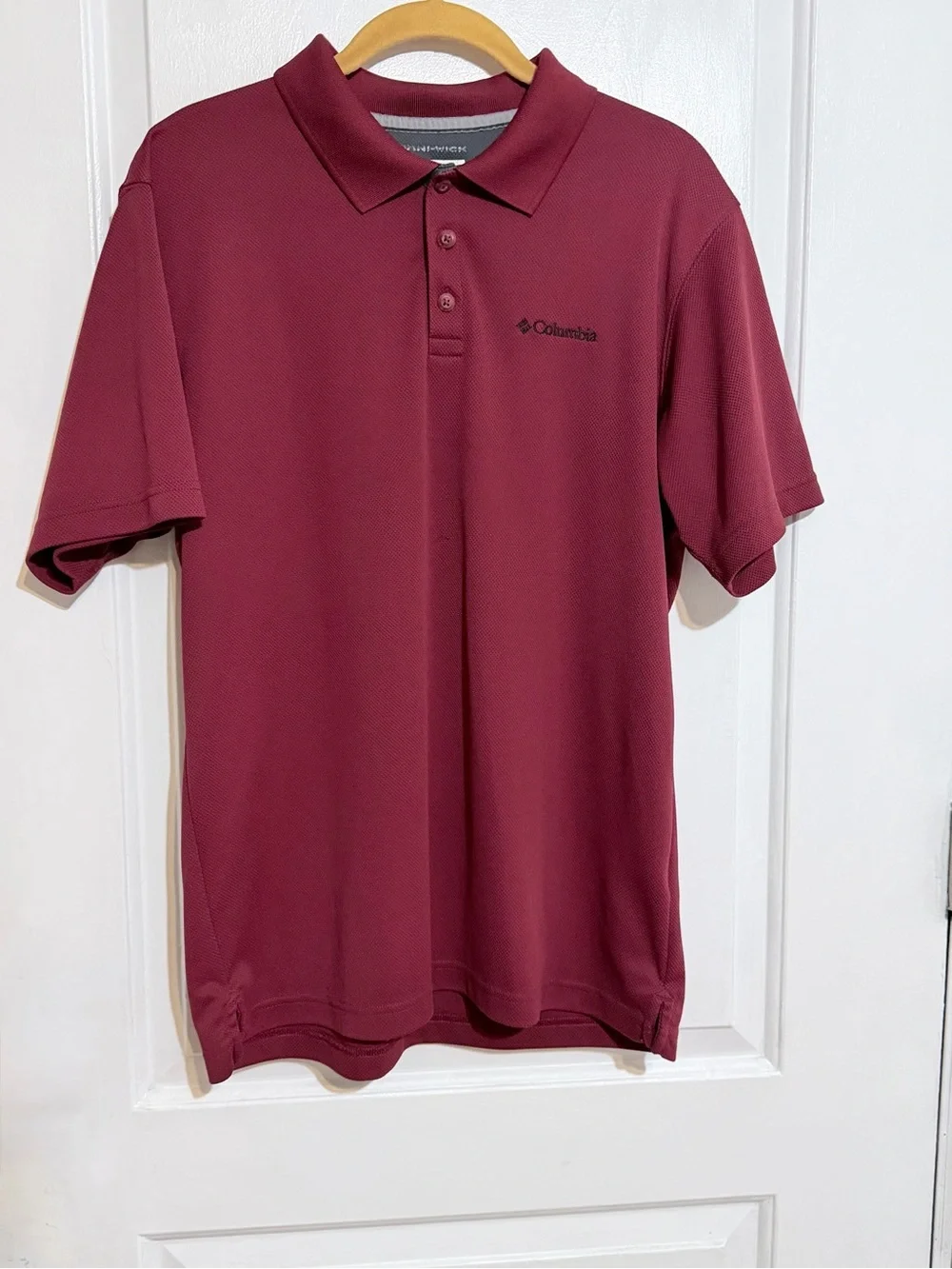 Columbia Men's Maroon  Garnet Performance Polo Golf Medium